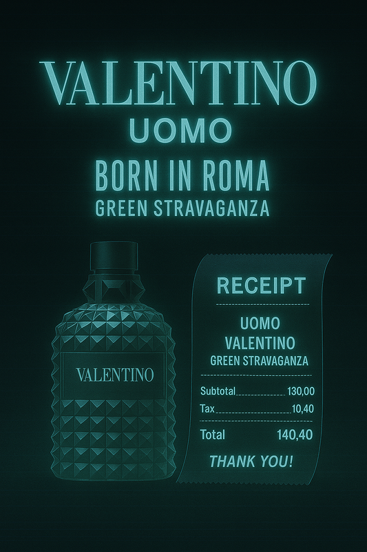 Valentino Uomo Born in roma Green Stravaganza With Receipt