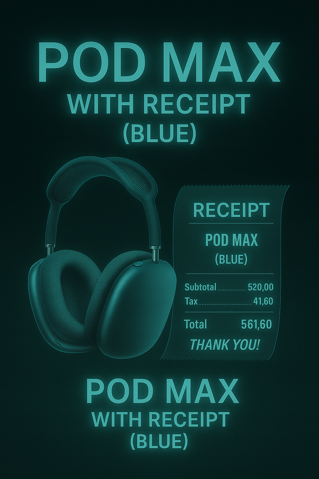Pod Max With Receipt (BLUE)